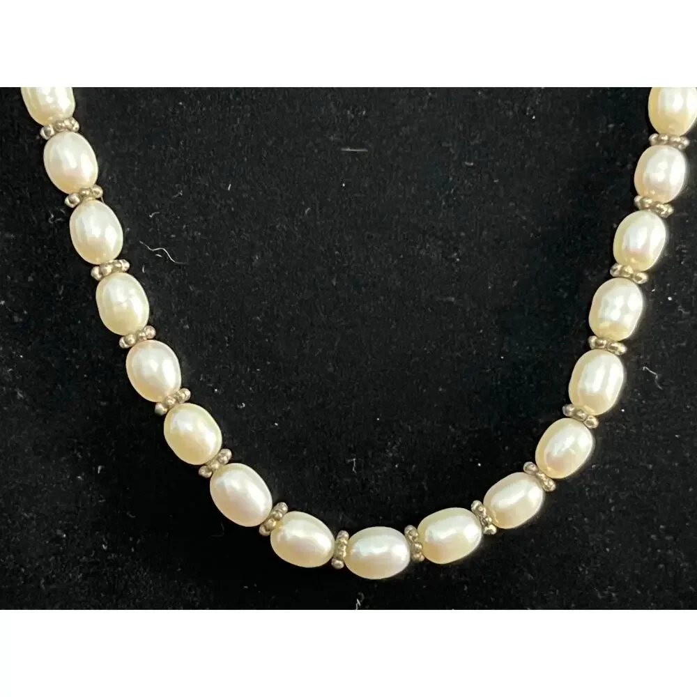 VTG Baroque Luminous Pearl Beaded Necklace Coquette Old Money